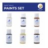 Farby do modelu łodzi rybackiej Saint Malo firmy Artesania Latina 277PACK24