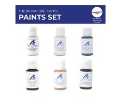 Paints set for The Indian girl Canoe - Artesania Latina 277PACK31