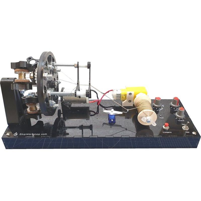 Automatic ropewalk for making long ropes