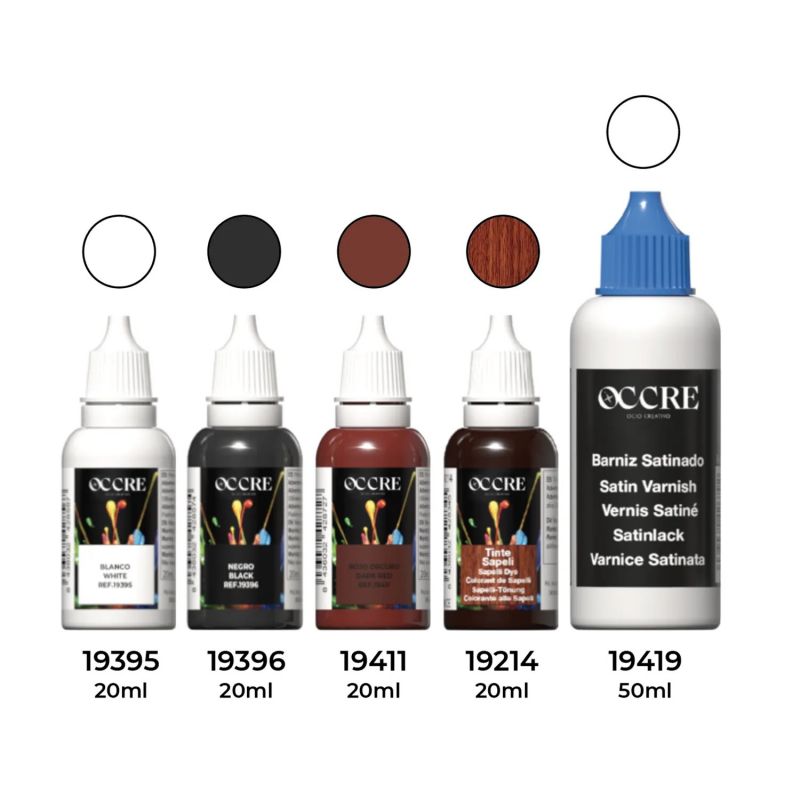 Zestaw farb i bejc do modelu jachtu America - OcCre 90569