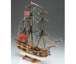 Drewniany model żaglowca HMS Endeavour firmy Mamoli MM18