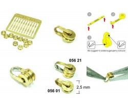 Brass rigging block 2,5mm - RB 05601
