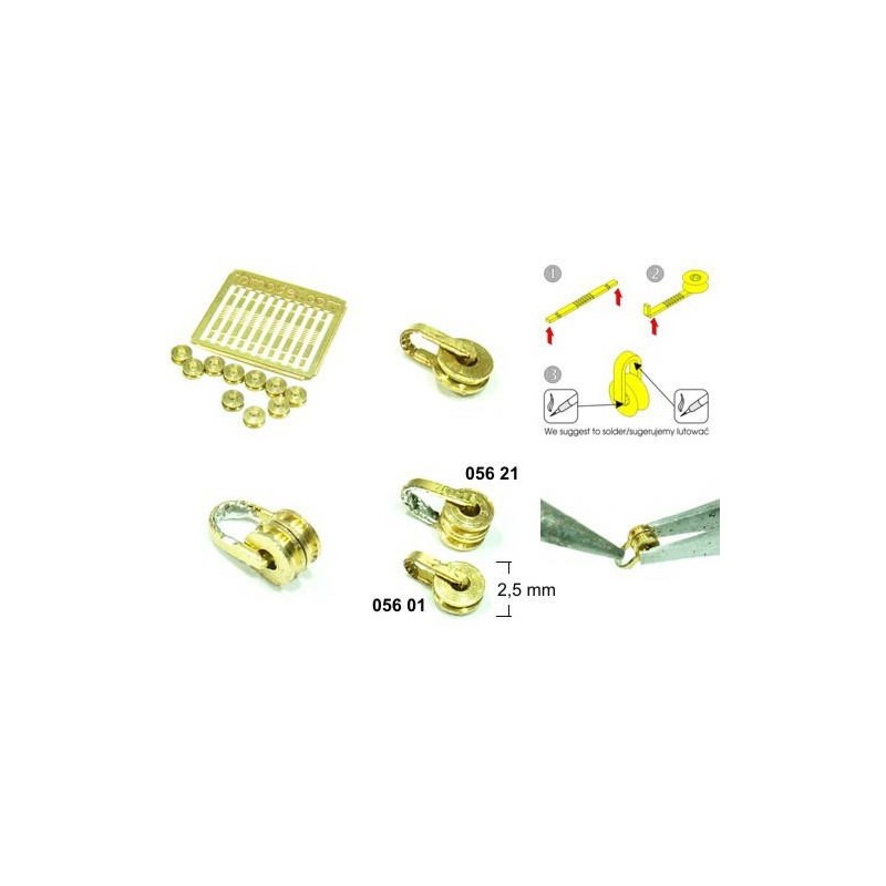 Bloczek podwójny 2,5mm