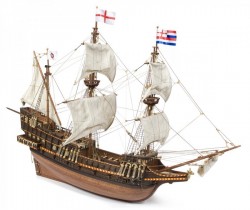 Drewniany model galeonu Golden Hind firmy OcCre 12003