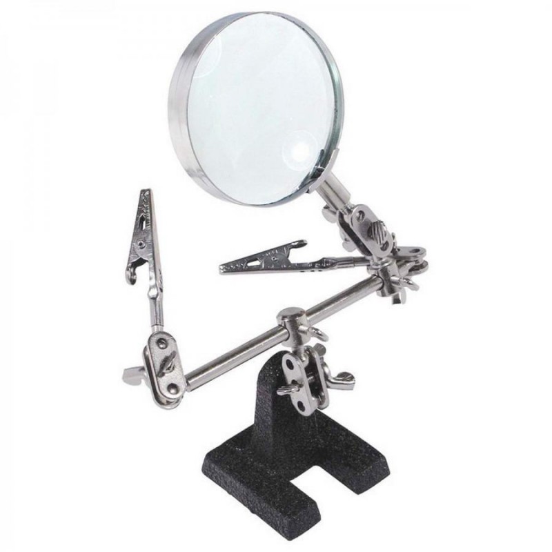 Third hand with 60mm magnifying glass