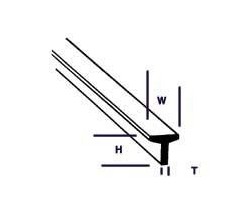 Teownik 6,4mm x 6,4mm x 610mm - Plastruct 90566
