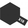 Tamiya X-18 Semi Gloss Black 10ml - 80018