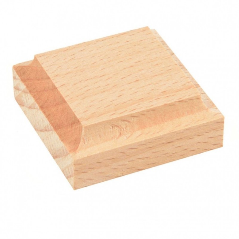 Podstawka z litego drewna 4x4x1,5cm - Amati 8040