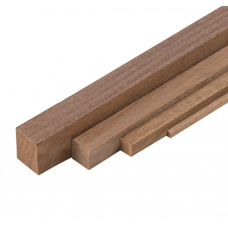 Walnut Strips 4x4mm 5pcs - Amati 2410/04