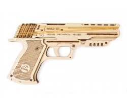 Drewniany model mechaniczny Pistoletu Wolf firmy Ugears 70047