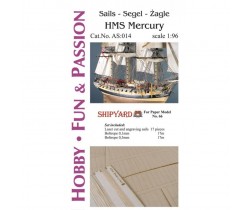 Żagle HMS Mercury - Shipyard AS014