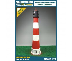 Model kartonowy latarni Westerheversand - Shipyard ZL024